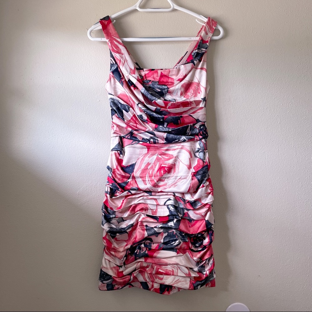 Express Floral Evening Mini Dress